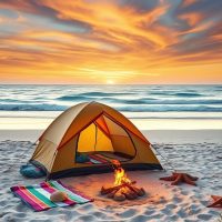 Campingi nad morzem